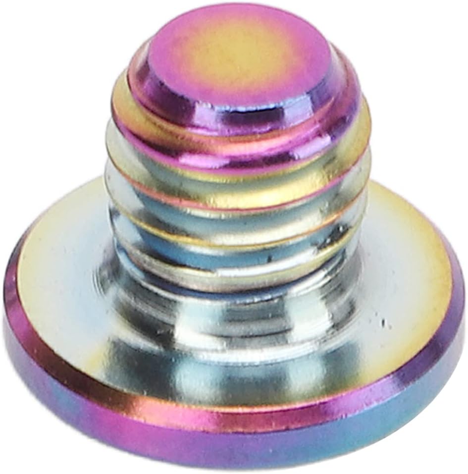Keenso Oil Cylinder Lid Bolt,Titanium Alloy Lightweight Hydraulic Brake Screw for M7000 M8000 M9000 M9020 (Gold)