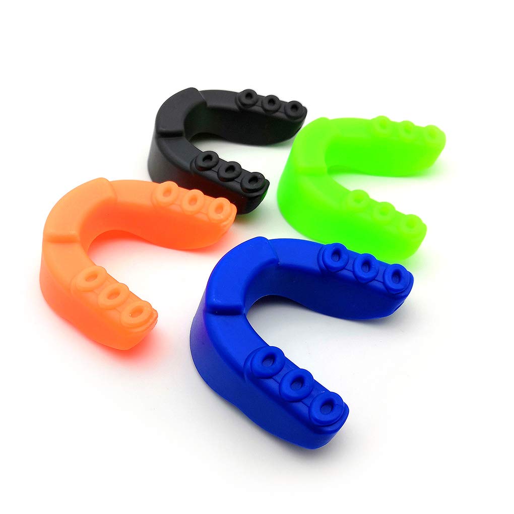 Zooshine 4 Pcs Sports Mouth Guard for Kids(Age 7-14),Silicone Mouth Pieces for Taekwondo Boxing Football Hockey Karate Rugby,Mouth Guard with Case Packed