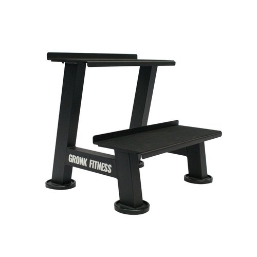 Gronk Fitness Kettlebell Rack | 2-Tier Heavy-Duty Weight Storage Shelf for Home Gym | Scratch-Resistant Padded Shelves | Organize Kettlebells, Dumbbells, and Gym Equipment | Easy Assembly