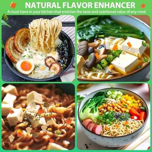 15oz Dehydrated Ramen Toppings Mix with Freeze-Dried Tofu ? 9 Dried Veggies Including Seaweed, Cabbage, Corn ? High Protein, Low Calorie, All-Natural Ramen Mix ? Emergency Food & Camping Meal