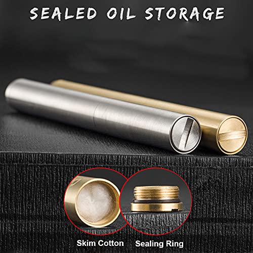 Silver Vintage Trench Lighter, Sailors Copper Kerosene Lighter, Creative Nunchaku Design