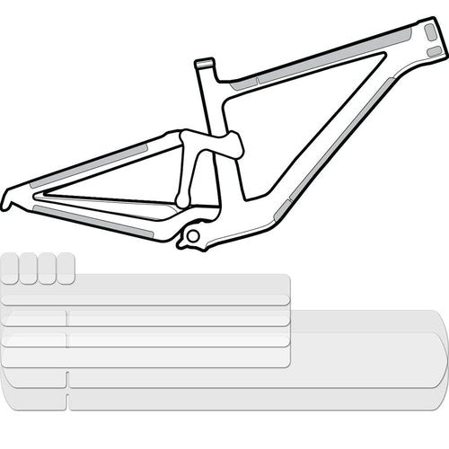 Lizard Skins Frame Protection Kit, Transparent Gloss, 10 Pieces Unisex Adult