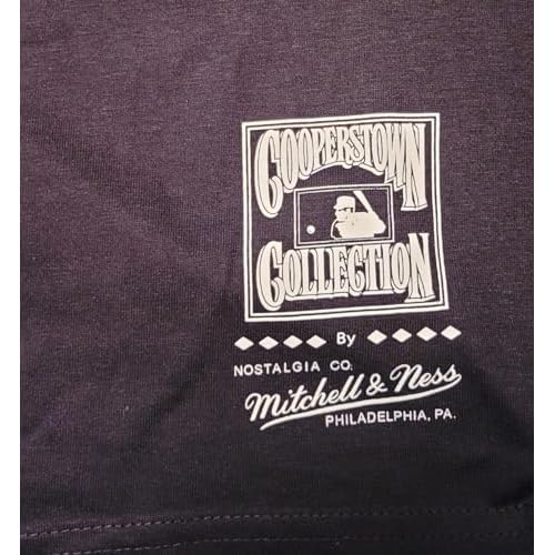 Mitchell & Ness Men's T-Shirt Los Angeles Baseball Tee Black