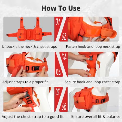 Himal Outdoors Dog Backpack & Saddle Bag - Orange, Adjustable Hiking Pack