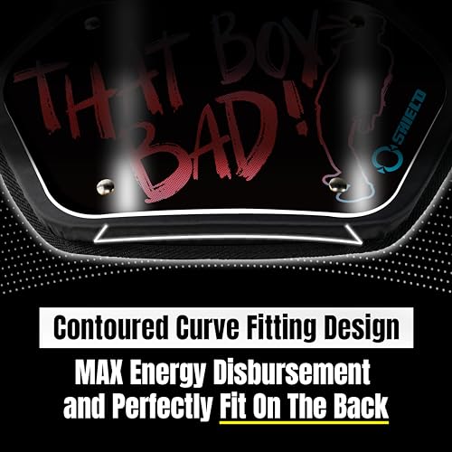 Youth Football Backplate for Shoulder Pads - Expression Series, That Boy Bad