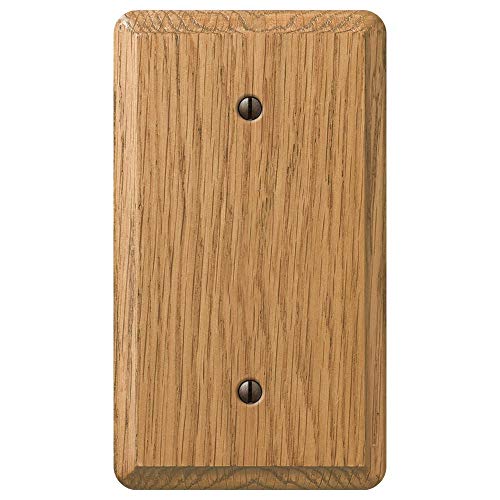 Contemporary Light Oak Wall Plate - Blank Cover Plate
