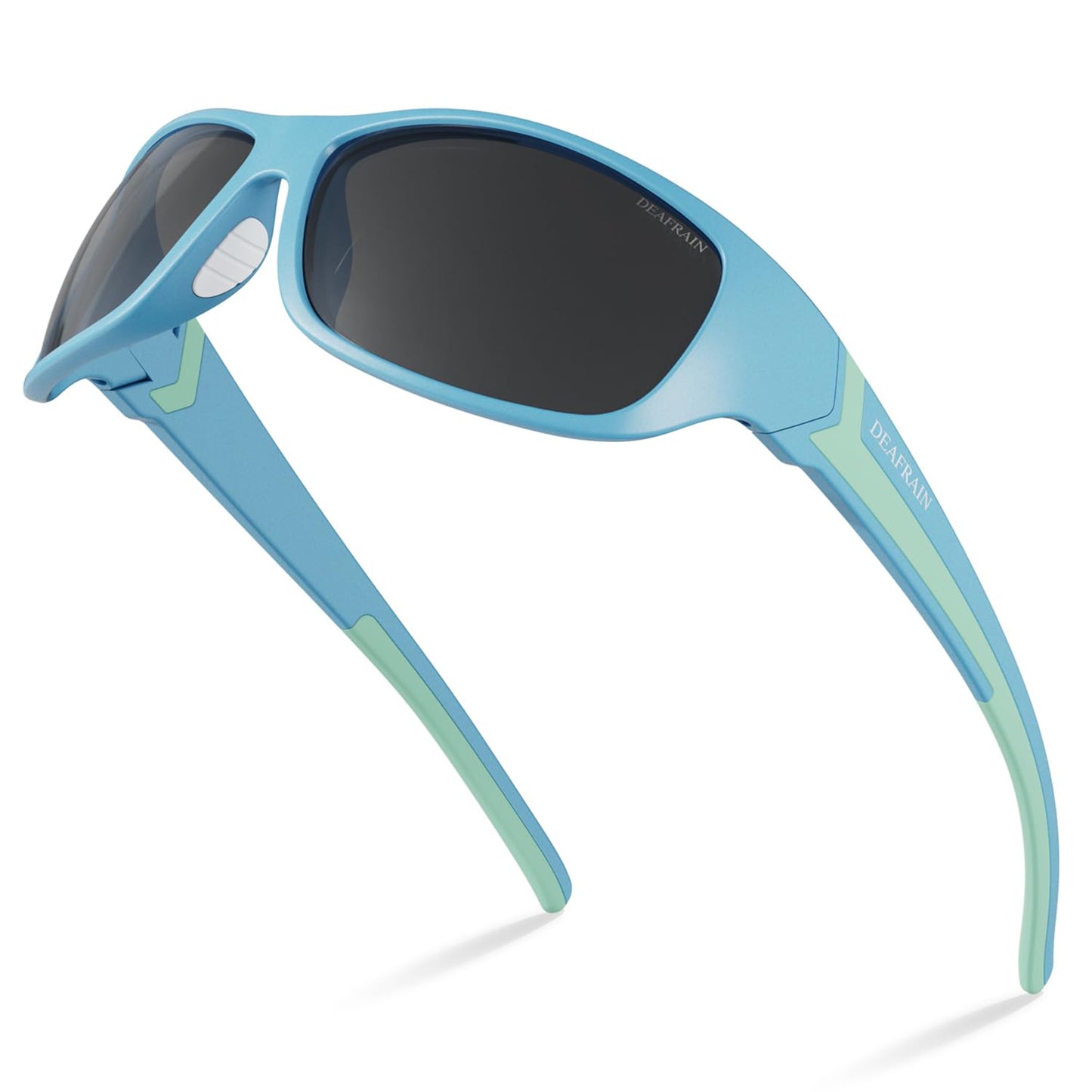 DEAFRAIN Polarized Sports Sunglasses for Men Women Driving Fishing Cycling Running Golf Glasses Wrap Around Goggles UV400 Protection