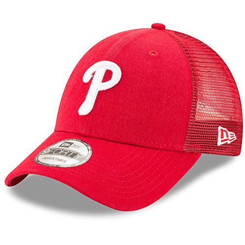New Era Philadelphia Phillies Primary Logo Trucker 9Forty Adjustable Hat