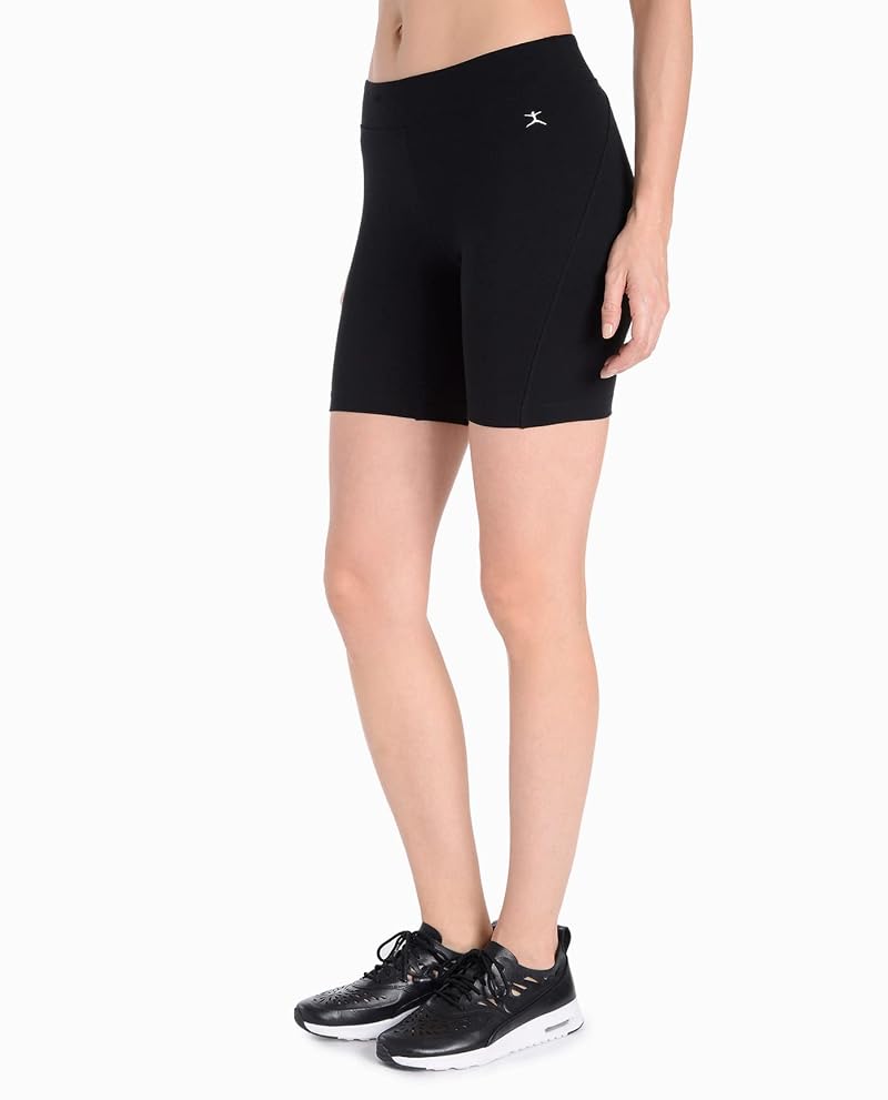 Danskin Women's Essential 7'' Bike Short - Black, 1X