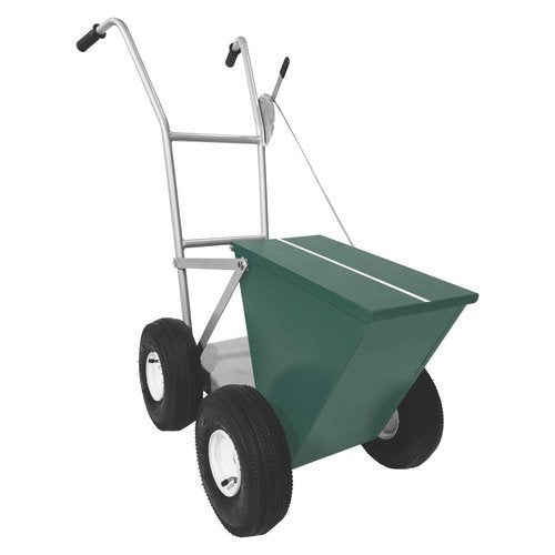 Champion Sports 50 LB Wheeled Heavy Duty Steel Dry Line Striping Athletic Field Marker, Green