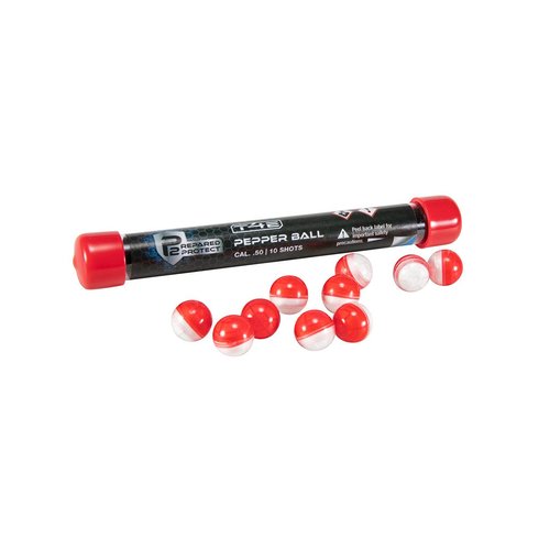 Umarex T4E by P2P Paintball Gun Ammo, 10 Count, .50 Caliber, Pepper Rounds