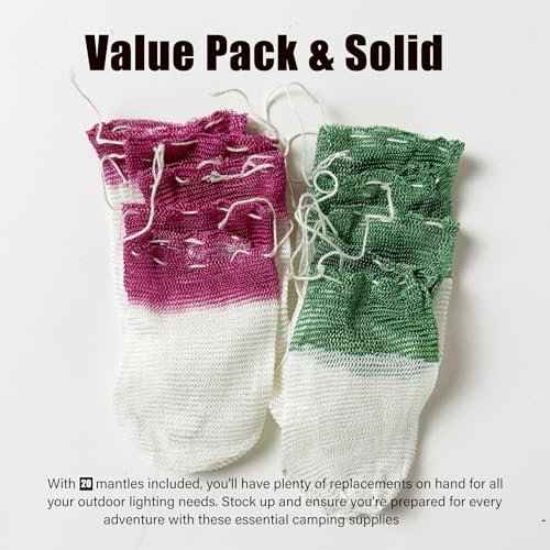 20-Pack Propane Lantern Mantles- U-Shape Design for Propane Lamps-String Tie for Outdoor Camping Lanterns