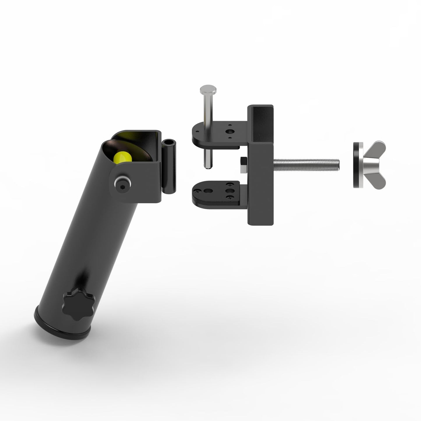 SYL Fitness Rack Mounted Landmine Attachment, T-Bar Row Landmine Base, Fit 2x2 inch & 3x3 inch Square Tube Power/Squat Rack