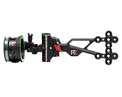 RL-2 Single Pin Slider Bow Sight - .019 Fiber Pin with 2nd & 3rd Axis Adjustments and Enclosed Fiber Optic Ring - Black - Right Handed