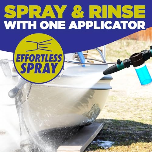 Salt Remover Flush Kit for Marine Engines - High-Pressure Hose & Applicator for Boat Inboard & Outboard Motors