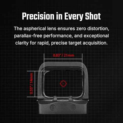 OSIGHT SE Enclosed Micro Red Dot Sight - RMSc/K Footprint Compatible | 2 MOA Dot & 32 MOA Circle Dual Reticle System | Durable Compact Reflex Sight