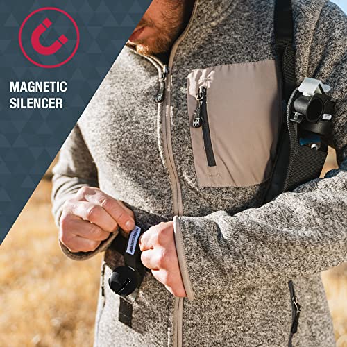 Bear Bell with Magnetic Silencer - Black for Hiking & Camping Safety