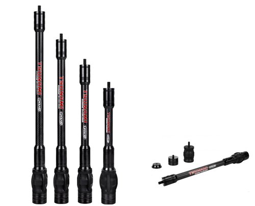 LWANO Compound Bow Archery Stabilizer 6 Inch Balance Bar for Vibration Reduction, Carbon Fiber Lightweight and Durable, Ideal for Hunting and Target Shooting (6 inch)