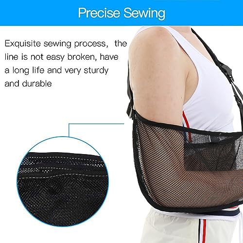 Mesh Arm Shoulder Sling Updated Version 2 - Adjustable Water-Resistant Immobilizer for Injuries