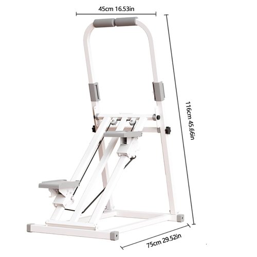 Foldable Stair Stepper Machine with Handles ??330LB Capacity Adjustable Resistance Stepper for Home Cardio, Low-Impact Full Body Workout ??Quiet, Compact Stepping Machine for Weight Loss & Toning