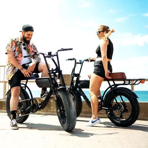 16-Inch Fat Tire for E-Bike Mountain Snow Bike Heavy Duty Off-Road Tire - Black