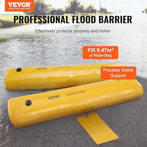 Flood Barriers 4ft x 6in Water Flood Barrier Bags for Home & Driveway