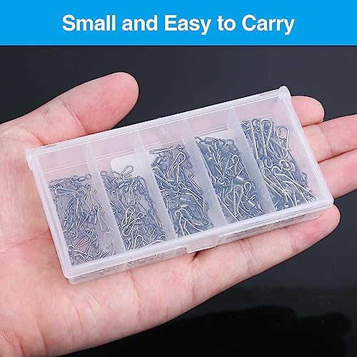 100 Pcs Fishing Swivels with Carabiner, Quick Change Barrel Connectors for Saltwater & Freshwater Fishing