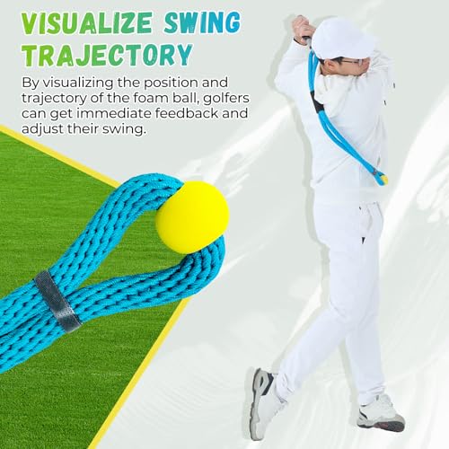Golf Rope Swing Trainer Black RH - Improve Speed Tempo & Flexibility