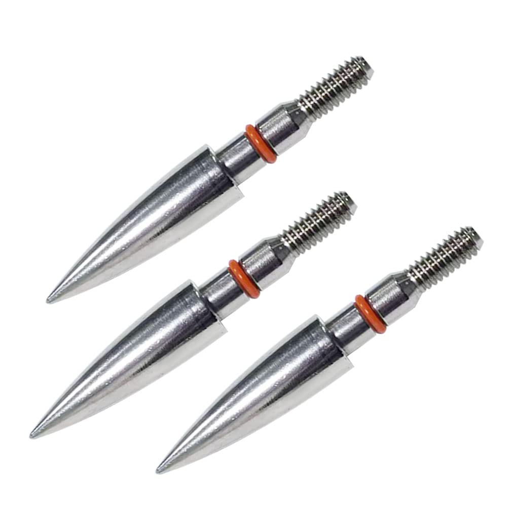 Field Points arrowheads 125 Grains Archery Field Points, 5/16" Stainless Steel Screw in Archery Field Tips and Broadheads (1 Dozen 12 PCS)