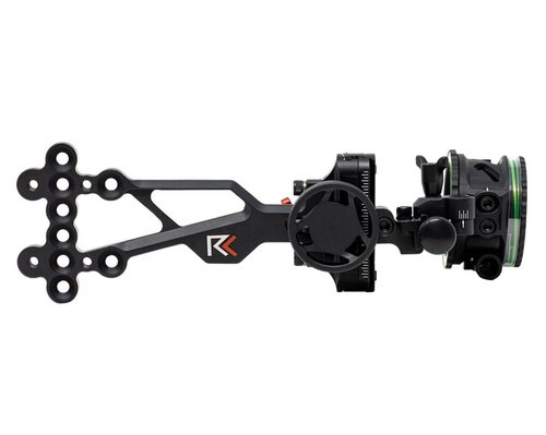 RL-2 Single Pin Slider Bow Sight - .019 Fiber Pin with 2nd & 3rd Axis Adjustments and Enclosed Fiber Optic Ring - Black - Right Handed