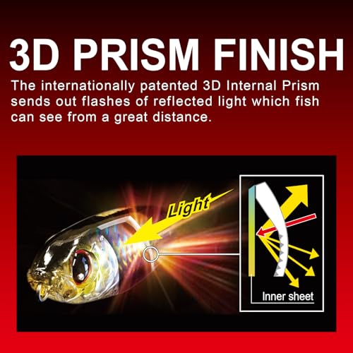 Yo-Zuri 3DB Vibe Sinking Fishing Lure - Prism Gold Black, 2.5 Inch, Sexy Shad Variation