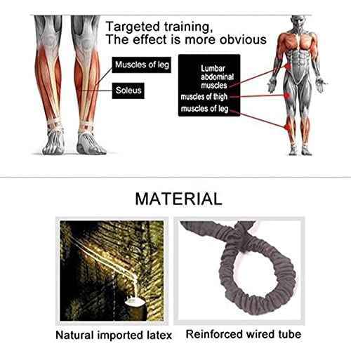 WHITECLOUDZ Vertical Jump Trainer, Professional Leg Strength Resistance Bands for Vertical Jump Training, Premium Jumping Trainer, Volleyball Trainer & Basketball Trainer -30 Lbs. Each Band
