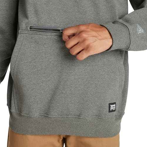 Timberland PRO Men's Hood Honcho HD Pullover Hooded Sweatshirt, Dark Charcoal Heather, Extra Large