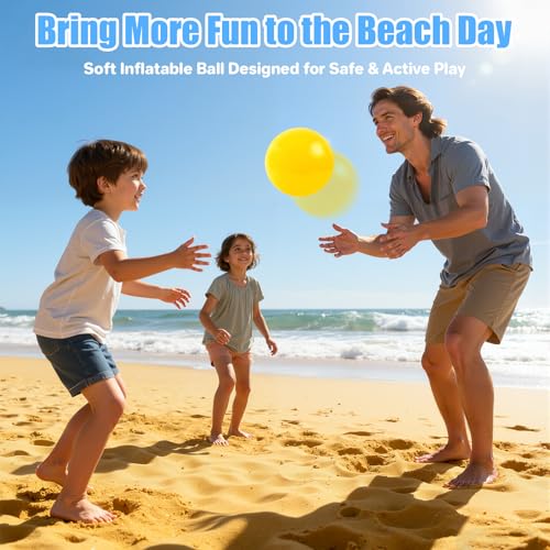 12Pcs 8.5Inch Inflatable Bouncy Balls with Hand Pump - Kids Outdoor & Indoor Play - 6 Colors