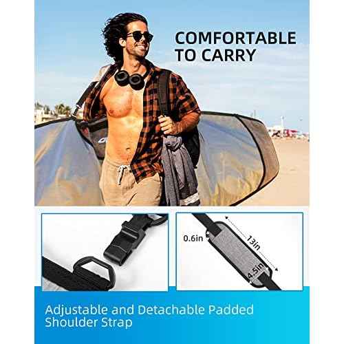 OCEANBROAD Surfboard Longboard Bag Day Bag Travel Bag 5'0, 5'6, 6'0, 6'6, 7'0, 7'6, 8'0, 8'6, 9'0, 9'6, 10'0