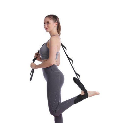 Izzila Stretching Strap With Loops And Detachable Foot, Fascia Stretcher Used For Physical Therapy, Yoga, Flex Strap, Exercise, Pain Relief, Recovery And Increasing Mobility (Blue)