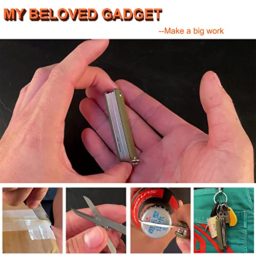 Ruike S31 6-in-1 Small Pocket Knife Multitool with G10 Handle & 12C27 Steel Blade