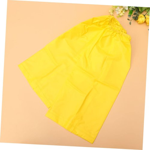 PRETYZOOM 1 Pair Waterproof Leg Cover Slip Rain Leg Cover Gaiters Overshoes Stain Rain Pants Waterproof Trousers Rain Leg Lightweight Hiking Covers Yellow
