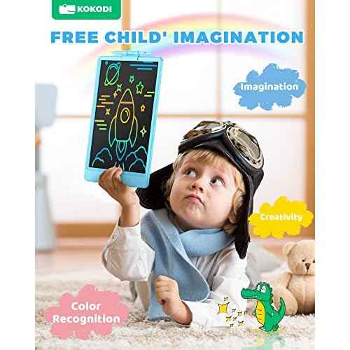 KOKODI LCD Writing Tablet, Gifts for 3 Years Old Boys and Girls£¬10 Inch Colorful Doodle Board Drawing Tablet, Erasable Reusable Electronic Drawing Pads, Educational and Learning Toys for Kids