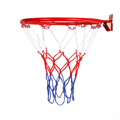 Basketball Rim Replacement, Heavy Duty Breakaway Rim and Net, Universal Professional Solid Steel Backboard Rims Fits In-Ground and Wall-Mounted Basketball Hoops, Indoor/Outdoor