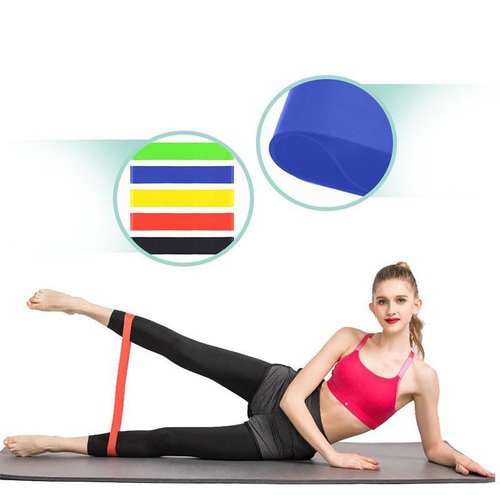 Resistance Bands for Working Out - Elastic Exercice Loop for Legs Hip Booty Stretch Yoga Pilates Gym Flexbands for Men Women