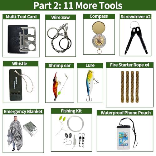 Survival Advent Calendar 2025 for Men ? 24 Days Countdown Gift Box for Boyfriend or Husband | Unique Survival Kit & Mini Tools Cool for Men, Teen Boys & Adults