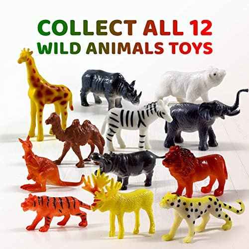 3 Handmade Bath Bombs for Kids with Wild Animals Toys Inside for Boys and Girls ? Big Size Toys Natural and Safe Bath Fizzies - Great Gift Set for Boys and Girls