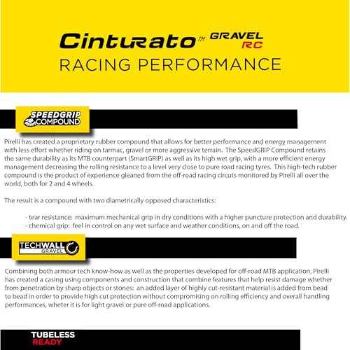 Pirelli Cinturato Gravel RC Classic 40-622 (700 x 40c) Gravel Bike Tire - Gravel Racing Specific Design for Pro-Level Performance - Higher Speeds - Enhanced Lateral Grip