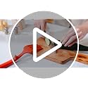 Mixweer Silicone Cooking Forks 2 Pack Heat Resistant 11.6 Inches Red & Black