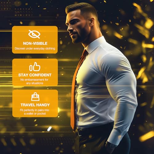 Men's Nipple Covers - 100 Pcs Athletic No-Show Adhesive Patches for Running & Sports