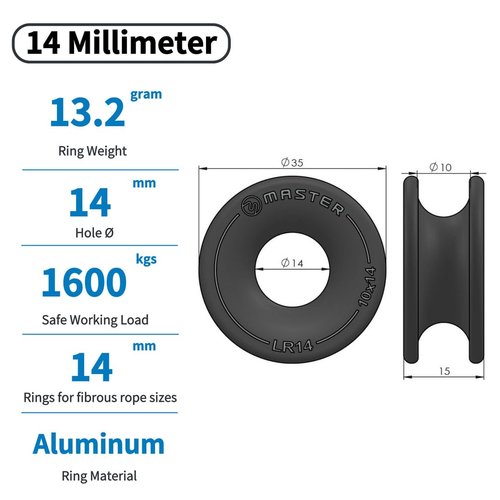 TERSMA Low Friction Lead Ring (14 Millimeter)