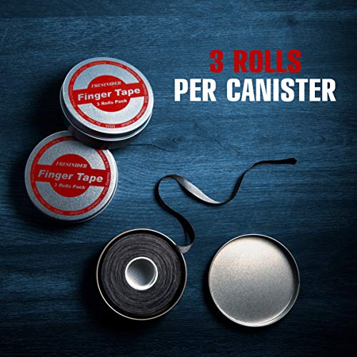 Finger Tape - Strong Athletic Support for Rock Climbing & Martial Arts - Black - 9 Pack
