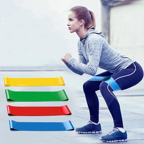 Resistance Bands for Working Out - Elastic Exercice Loop for Legs Hip Booty Stretch Yoga Pilates Gym Flexbands for Men Women