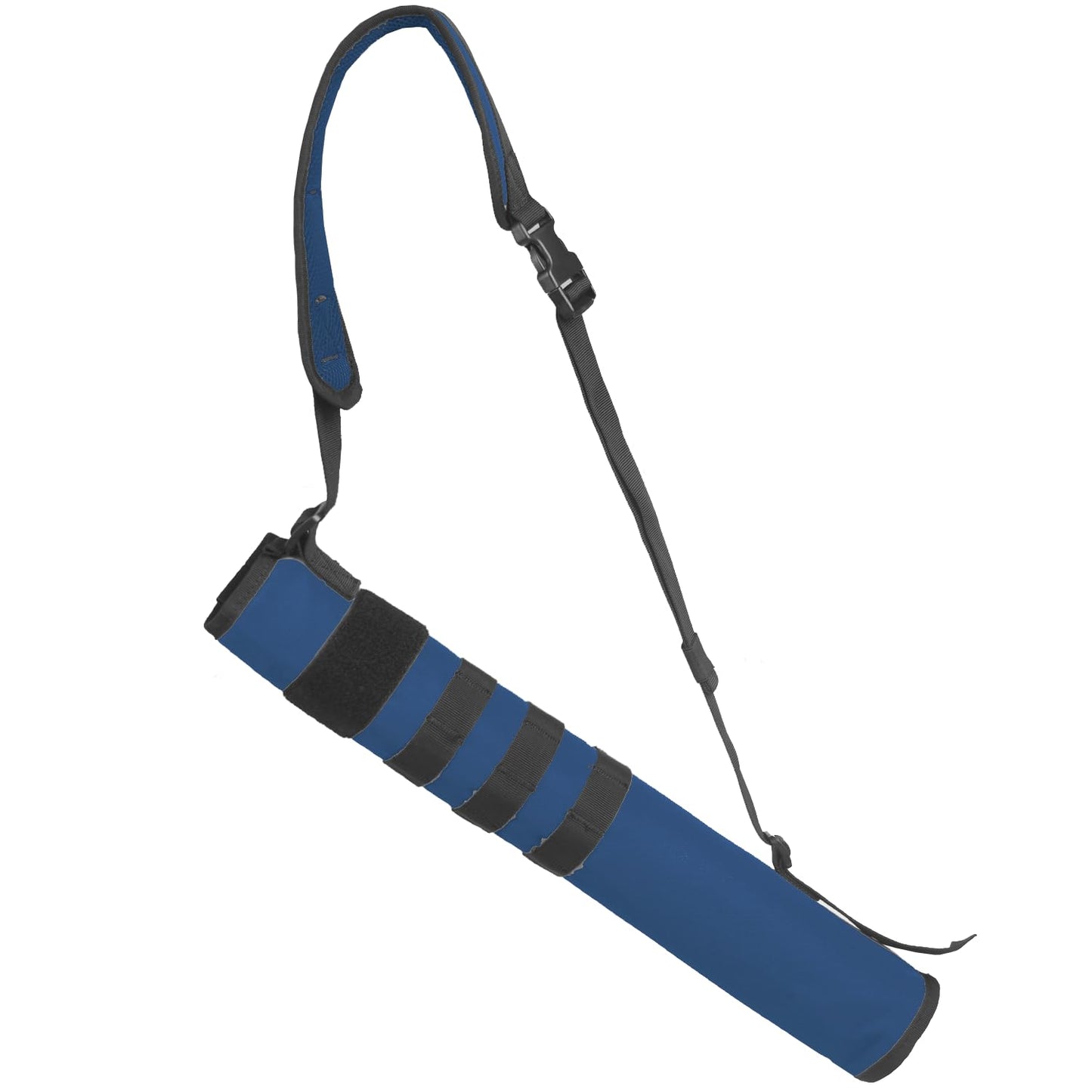 KRATARC Archery Lightweight Back Arrow Quiver Dual Use Foldable Compact Hip Arrows Bag with Molle System Hanged for Target Shooting (Blue, Hold 12~18 arrows
